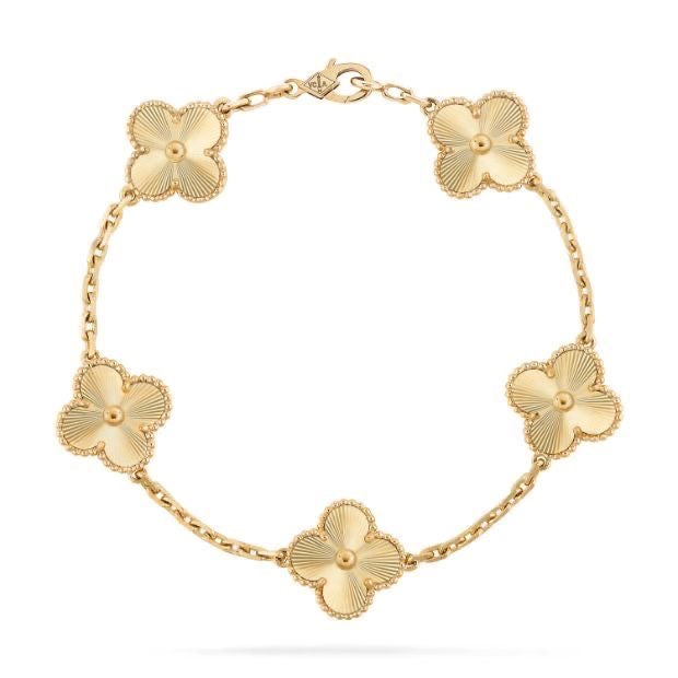 Pulsera de Trébol VC PLATA Y ORO