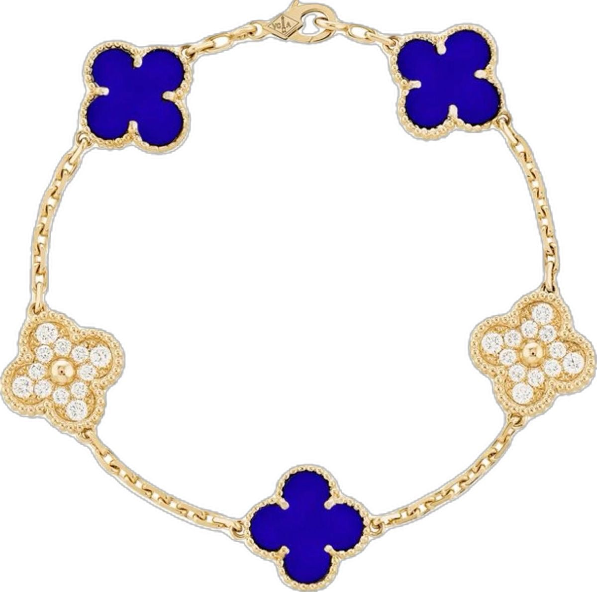 Pulsera de Trébol VC PLATA Y ORO