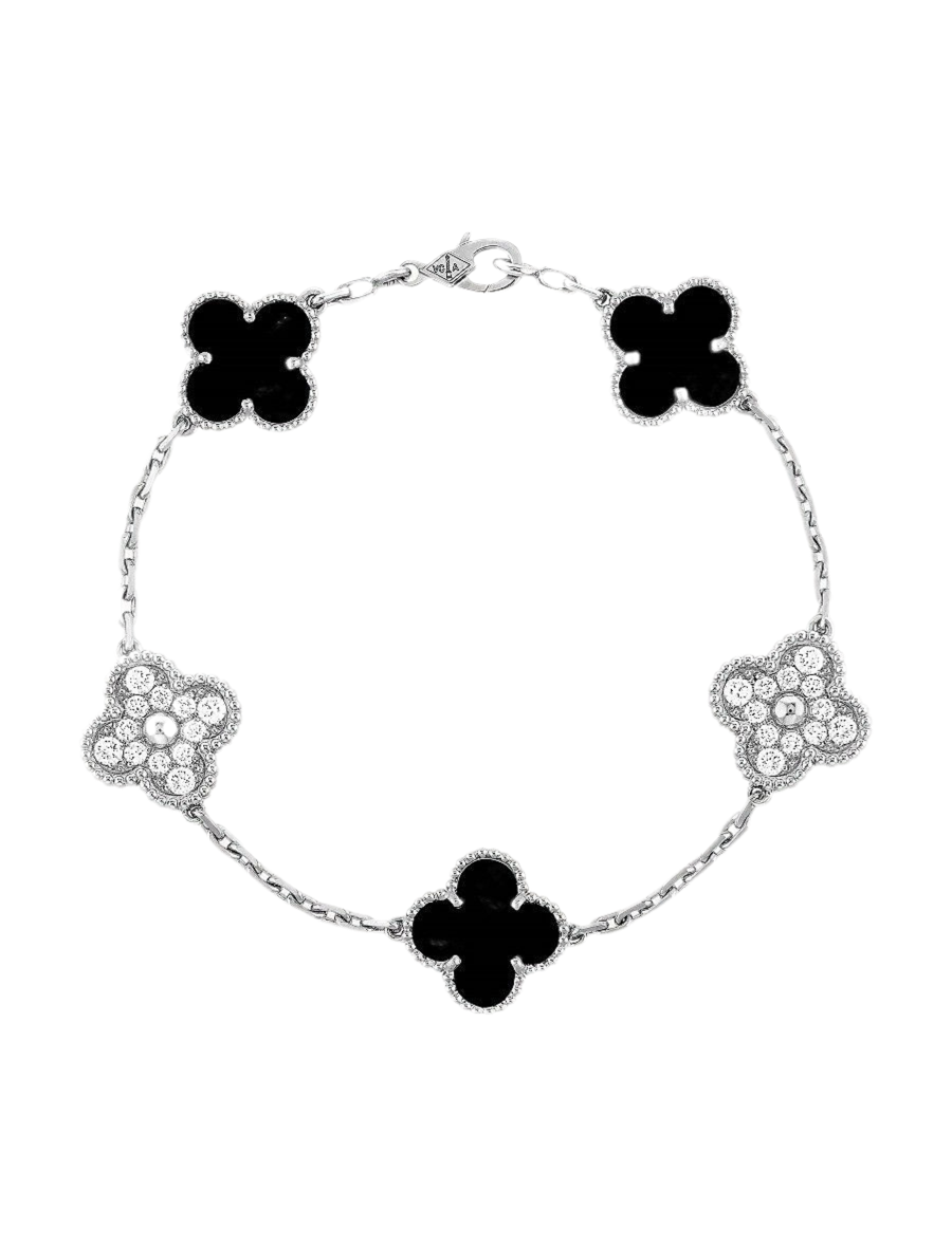 Pulsera de Trébol VC PLATA Y ORO
