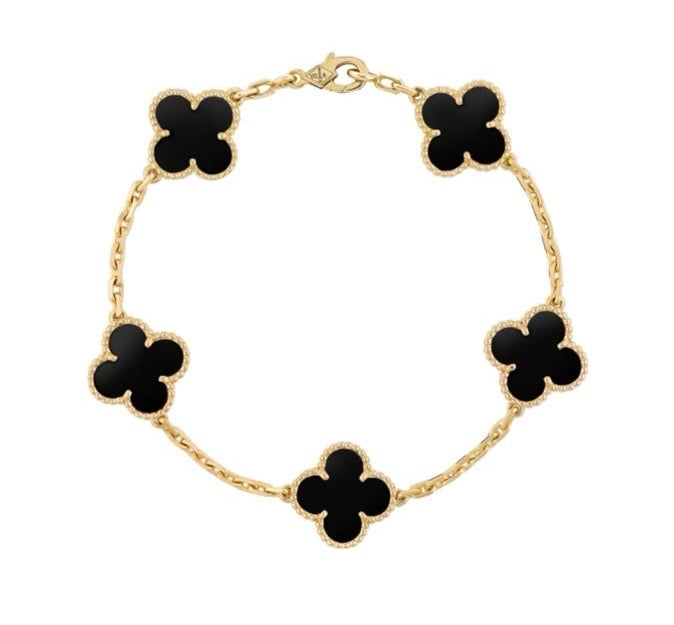 Pulsera de Trébol VC PLATA Y ORO