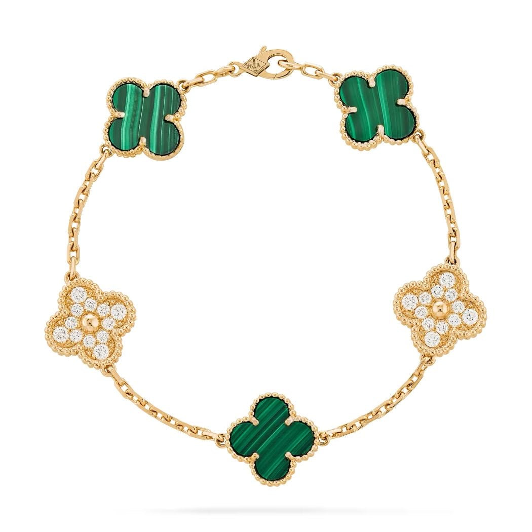 Pulsera de Trébol VC PLATA Y ORO