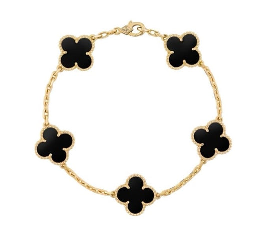 Pulsera de Trébol VC PLATA Y ORO